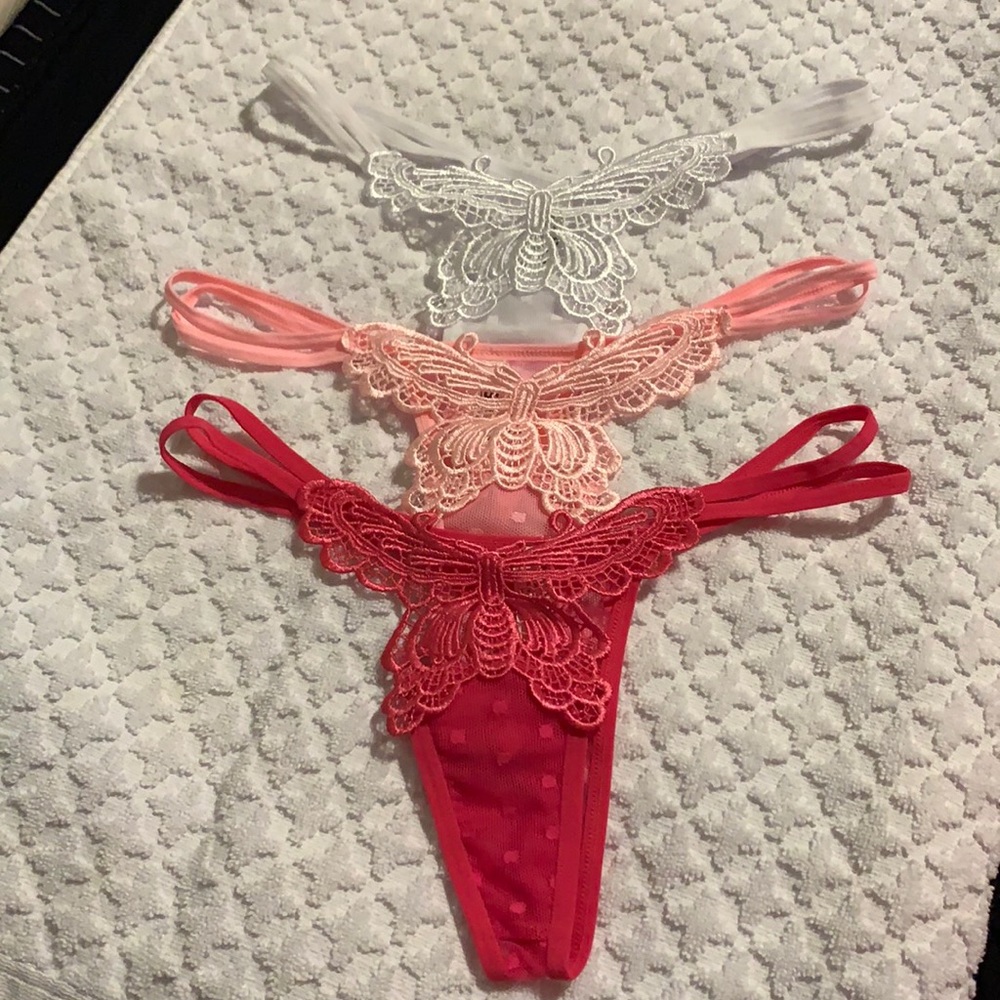 Butterfly thong (set of 3)